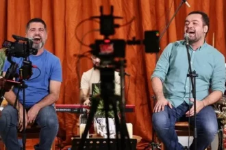 Diego Faro e Cláudio Castro, amigos e compadres