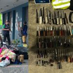 Armas brancas apreendidas durante ação em Madureira