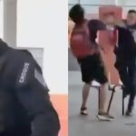 PM agredindo estudantes