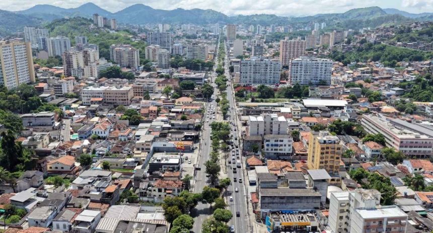 Imagens aéreas do Fonseca, na Zona Norte de Niterói