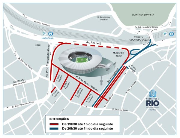 CET-Rio monta esquema de trânsito para jogos do Campeonato Brasileiro no Maracanã e em São Januário