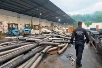 Polícia Civil em operação contra lixões clandestinos