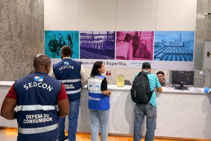 Fiscalização do Procon-RJ na Central do Brasil
