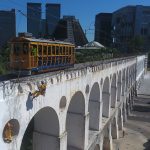 Arcos da Lapa durante revitalização