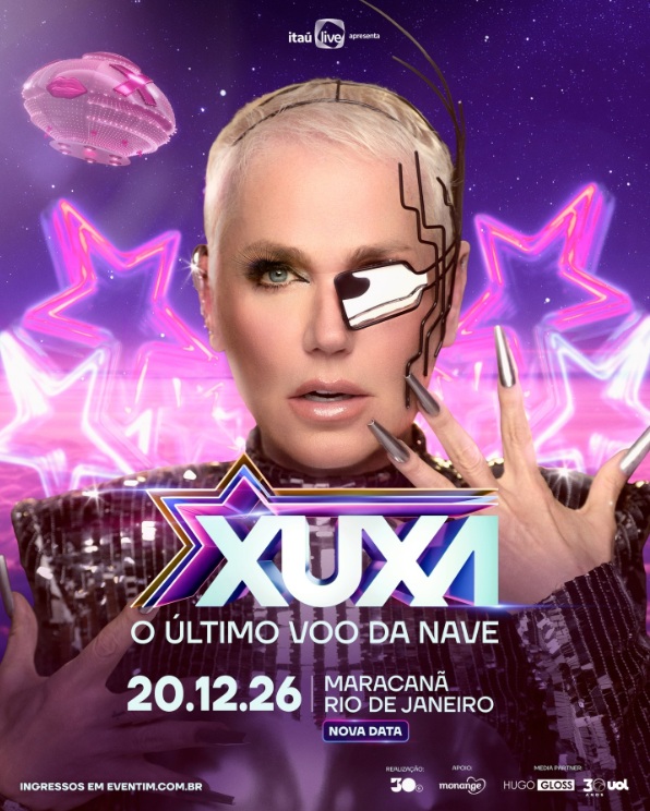 A nave vai desembarcar no Rio: Xuxa comemora 63 anos e anuncia show no Maracanã 62 xuxa show