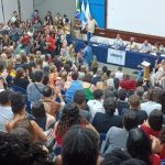 Assembleia do Sintuperj, sindicato de servidores técnicos da Uerj