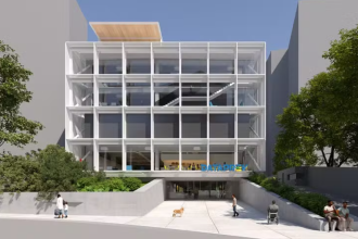 Prédio da Dataprev, no Cosme Velho, ganhará praça e café com vista para o bairro