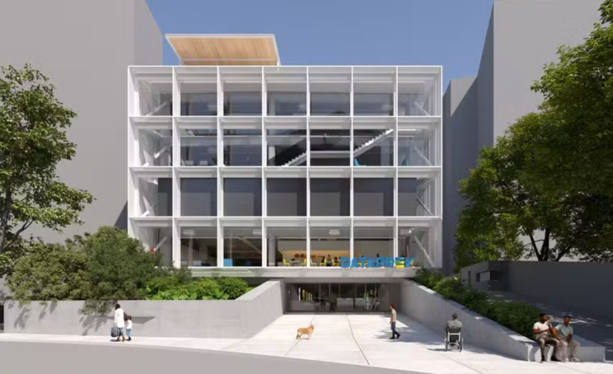 Prédio da Dataprev, no Cosme Velho, ganhará praça e café com vista para o bairro