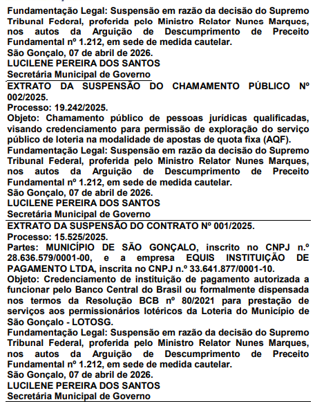 Acabou o jogo: STF barra 'tigrinho' do Capitão Nelson e Prefeitura de São Gonçalo suspende loteria municipal 63 Captura de tela 2026 04 10 142017