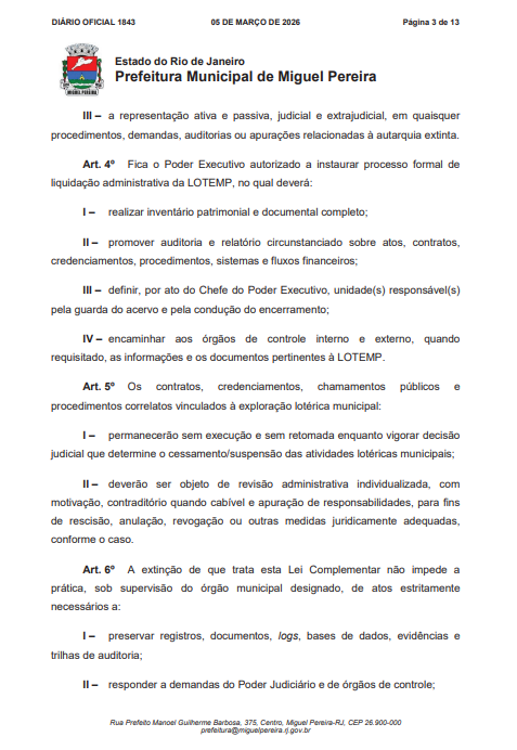 Por decisão do STF, Prefeitura de Miguel Pereira põe fim ao 'tigrinho' do ex-prefeito André Português 63 Captura de tela 2026 04 10 171530