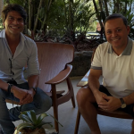 O presidente estadual do PSD, deputado federal Pedro Paulo, e o prefeito de Niterói, Rodrigo Neves (PDT)