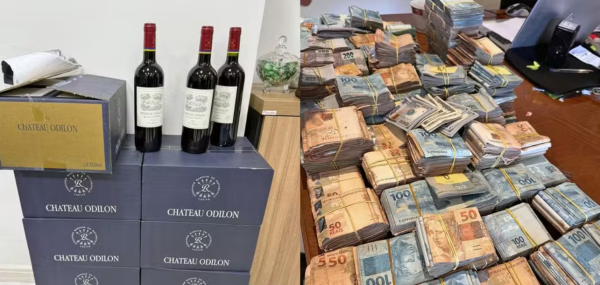 PF apreende R$ 40 mil em vinhos e milhões de reais em espécie em imóveis de despachante e auditora
