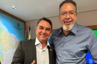Flávio Bolsonaro e Márcio Canella