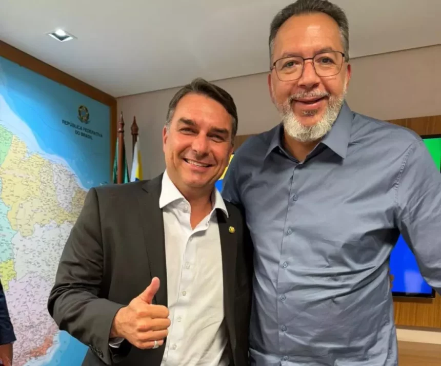 Flávio Bolsonaro e Márcio Canella