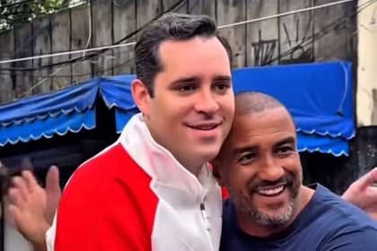 O prefeito Eduardo Cavaliere e o secretário de Coordenação Governamental, Edson Menezes, o Edinho