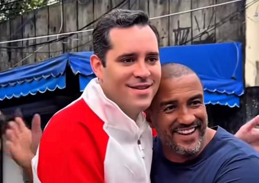 O prefeito Eduardo Cavaliere e o secretário de Coordenação Governamental, Edson Menezes, o Edinho