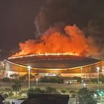 Incêndio no velódromo