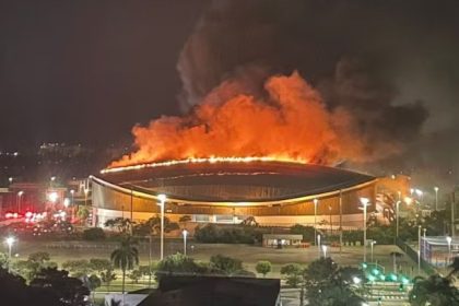 Incêndio no velódromo