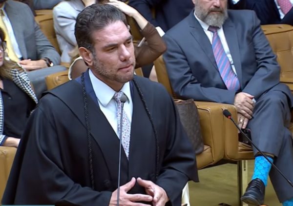 Advogado do PSD, Thiago Boverio no STF