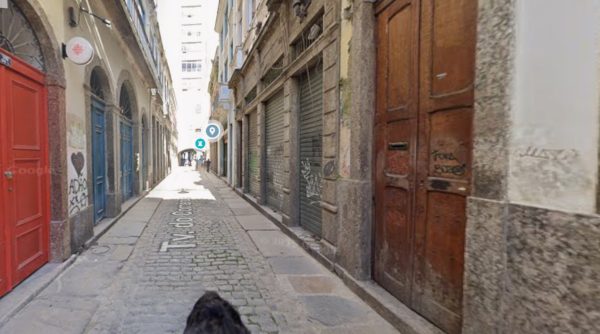 A histórica Travessa do Comércio, no Centro do Rio