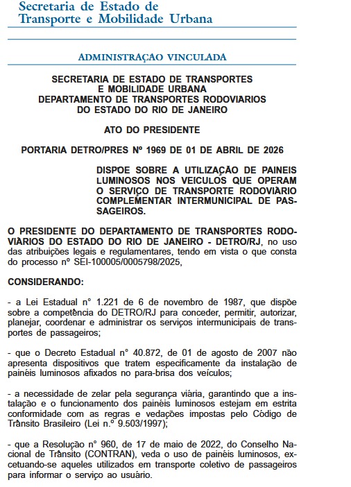 Detro-RJ fixa regras para letreiros luminosos em vans intermunicipais do Rio 63 WhatsApp Image 2026 04 14 at 08.42.50