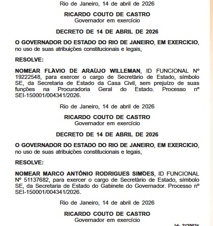 Procurador Flávio Willeman é nomeado na Casa Civil do estado; Marcos Simões é remanejado para a Secretaria do Gabinete 62 WhatsApp Image 2026 04 14 at 21.08.53