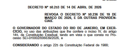Couto revoga o último decreto de Cláudio Castro, que retirava medidas de preservação de Áreas de Proteção Ambiental do estado 62 WhatsApp Image 2026 04 14 at 22.13.39 1