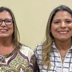 Caroline e a irmã prefeita de Japeri, Fernanda Ontiveros