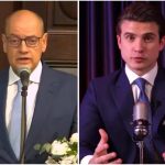 O desembargador Ricardo Couto e o pré-candidato a governador pelo Novo, André Marinho