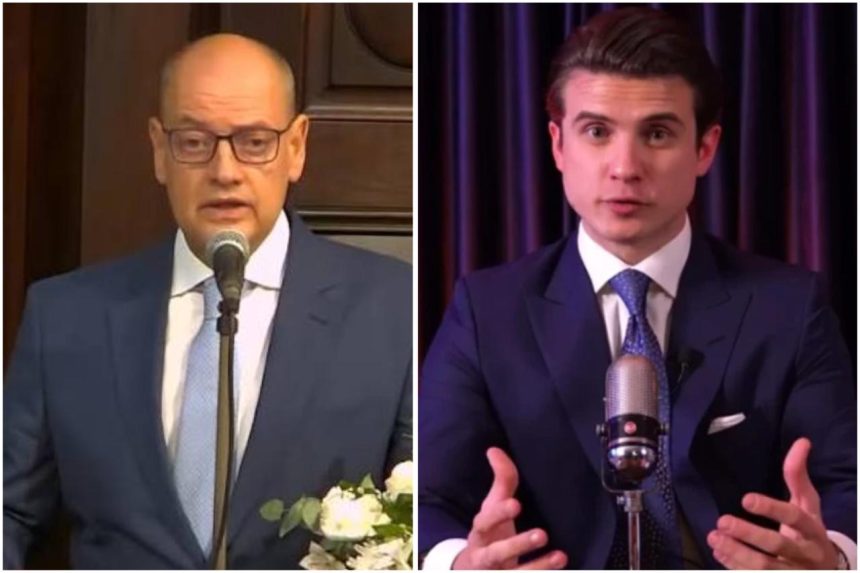 O desembargador Ricardo Couto e o pré-candidato a governador pelo Novo, André Marinho