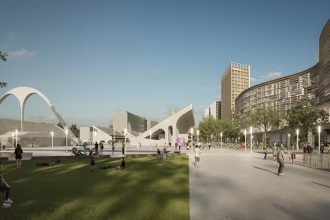 Como deve ficar a área em torno do Sambódromo com a derrubada do Elevado 31 de março para a implantação do Praça Onze Maravilha