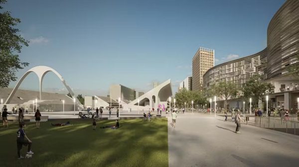 Como deve ficar a área em torno do Sambódromo com a derrubada do Elevado 31 de março para a implantação do Praça Onze Maravilha