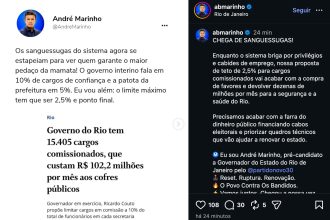 André Marinho propõe reduzir cargos comissionados a 2,5%