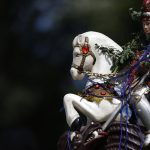 Estátua de São Jorge durante celebração no Rio; santo é padroeiro do estado e feriado do seu dia será seguido por ponto facultativo no Rio