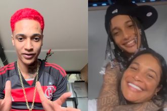 Mauro Davi dos Santos Nepomuceno, o Oruam, e a mãe, Márcia Gama dos Santos Nepomuceno