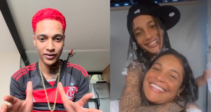 Mauro Davi dos Santos Nepomuceno, o Oruam, e a mãe, Márcia Gama dos Santos Nepomuceno