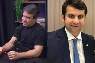 Ex-prefeito de Mesquita, Jorge Miranda, e deputado Dr. Luizinho