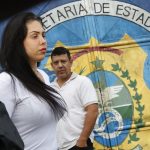 Monique Medeiros, ré pelo homicídio do filho Henry Borel, deixa a prisão no Instituto Penal Santo Expedito, em Bangu.