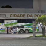 ônibus vindo do Paraguai e levado para cidade da polícia com carga de canetas emagrecedoras
