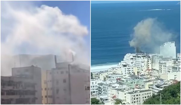 incêndio em edifício em Copacabana