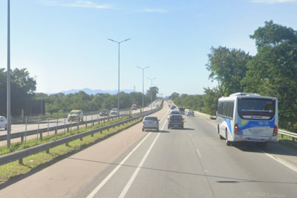 rodovia BR-101, na altura de São Gonçalo