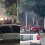 Confusão entre torcedores de Flamengo e Vasco no entorno do Maracanã no último clássico disputado entre clubes