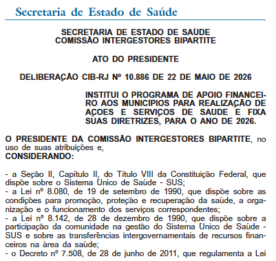 Governo do estado do Rio anuncia envio de R$ 650 milhões em ações de saúde nos municípios após mudança em regra de repasse 62 Captura de tela 2026 05 25 103037