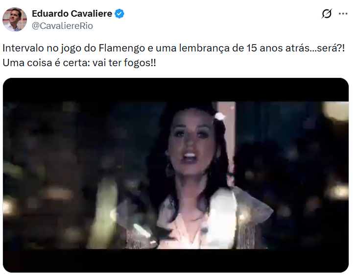 Todo Mundo no Rio: Cavaliere posta clipe de Katy Perry e reforça rumores sobre show de 2027 62 Captura de tela 2026 05 27 113659