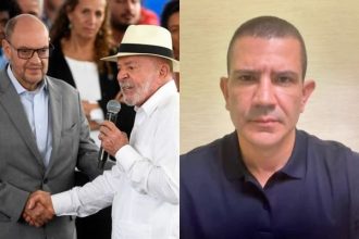 Lula e Ricardo Couto durante evento na Fiocruz; Douglas Ruas reagiu à declaração sobre a Alerj em vídeo publicado nas redes sociais