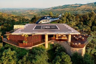 Projeto do heliponto do ONI Araras, condomínio de luxo em Petrópolis