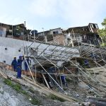 Ponto de contenção de encosta no Morro Boa Esperança, em Niterói