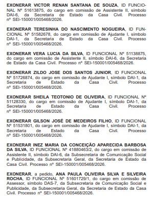 Secretário da Casa Civil faz a ‘limpa’ e exonera 116 servidores do governo do estado do Rio 67 WhatsApp Image 2026 05 11 at 09.22.05 3