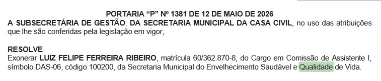 Debandada: Secretaria de Envelhecimento Saudável da Prefeitura do Rio, comandada pelo PP, sofre esvaziamento em cargos de gestão 62 WhatsApp Image 2026 05 13 at 07.12.19