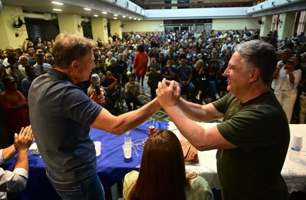 O deputado federal Marcelo Crivella no lançamento da candidatura de Anthony Garotinho ao governo do estado